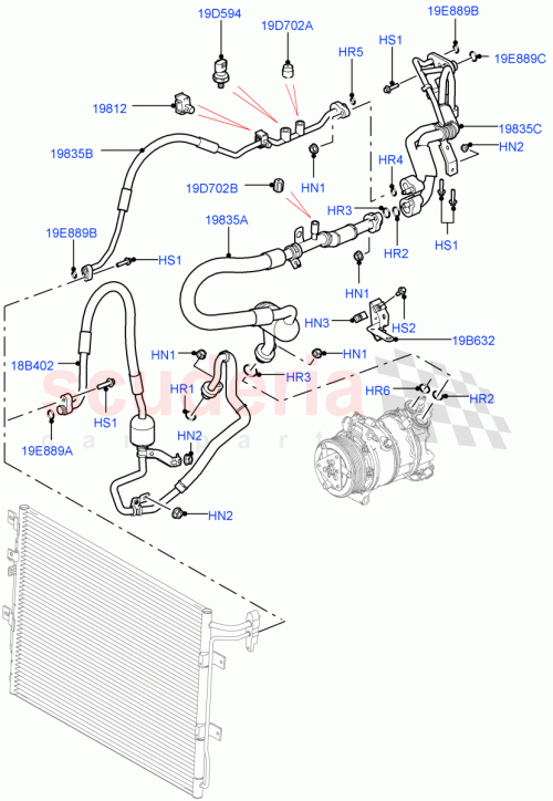 Part Diagram for Land Rover LR013848