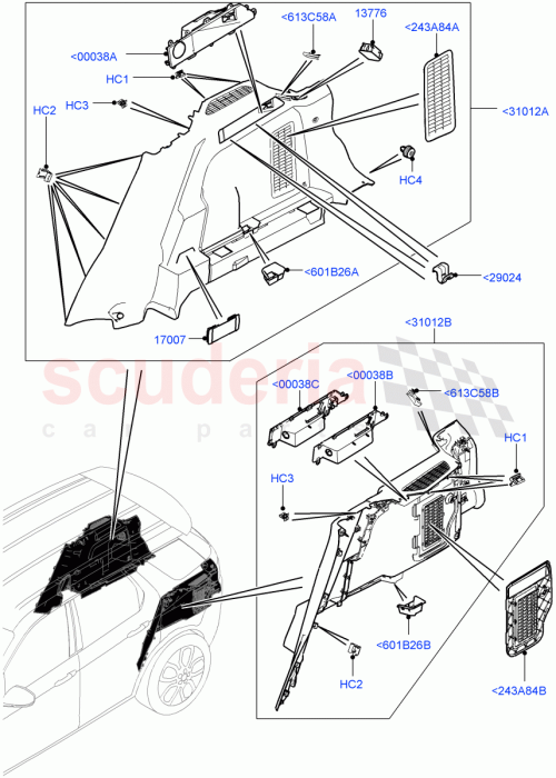Part Diagram for Land Rover LR062352