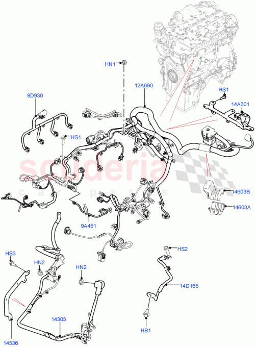 Part Diagram for Land Rover LR140272