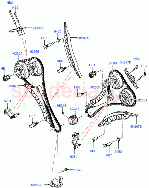 Part Diagram for Land Rover LR158220