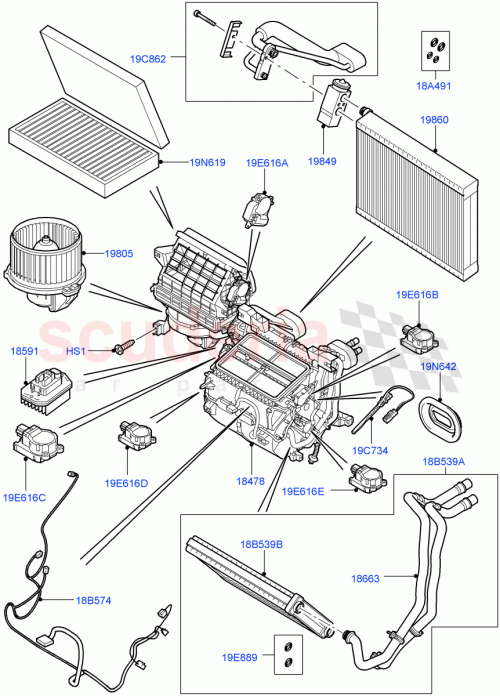 Part Diagram for Land Rover JWO500040