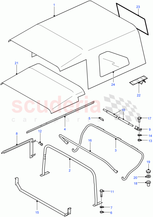 Part Diagram for Land Rover LR010381
