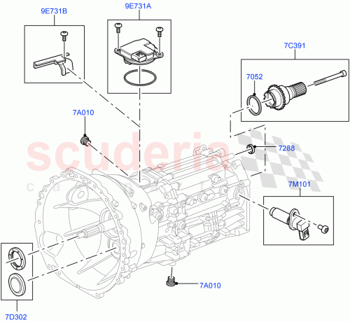 Part Diagram for Land Rover TYB500010