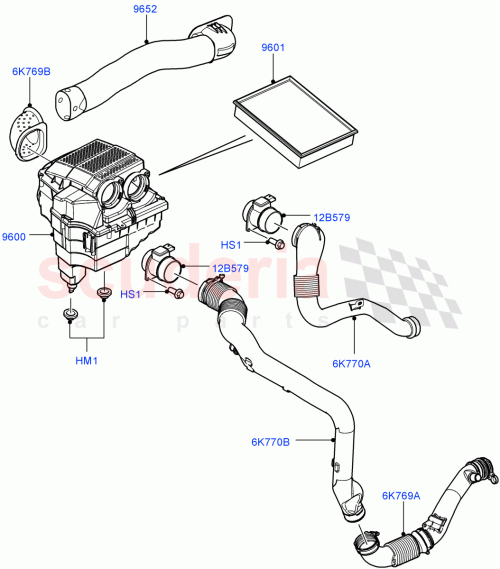 Part Diagram for Land Rover LR020025