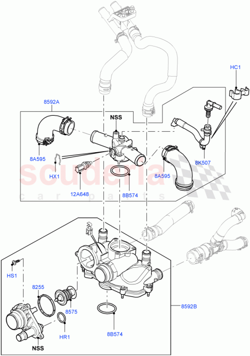 Part Diagram for Land Rover LR023137