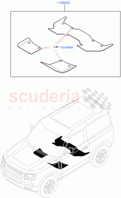 Part Diagram for Land Rover LR165134