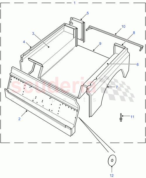 Part Diagram for Land Rover ALA711150
