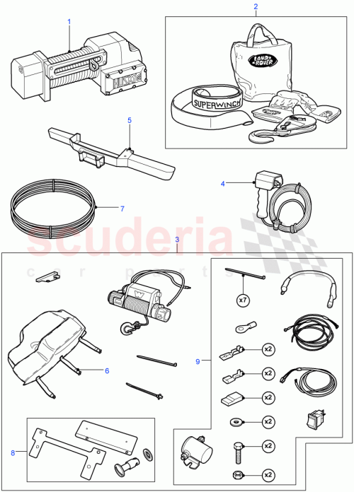 Part Diagram for Land Rover VUB500820