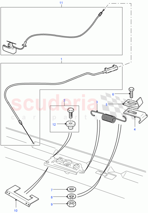 Part Diagram for Land Rover MWC3339