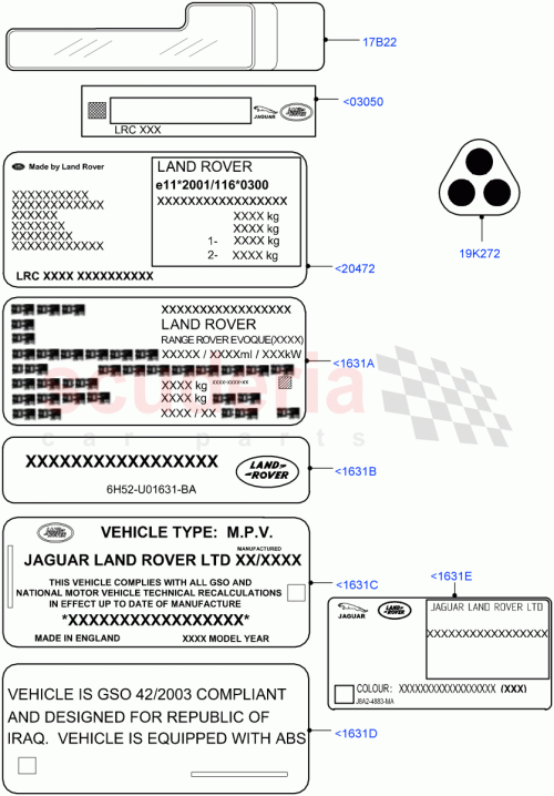 Part Diagram for Land Rover LR093872