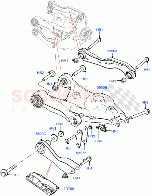 Part Diagram for Land Rover LR141963