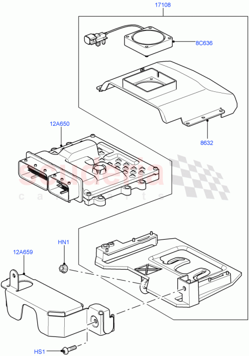 Part Diagram for Land Rover LR012042
