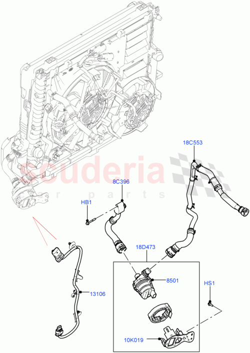 Part Diagram for Land Rover LR141062