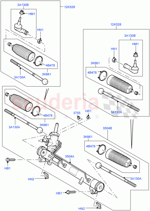 Part Diagram for Land Rover LR010520