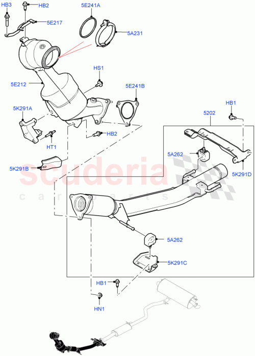 Part Diagram for Land Rover LR115607