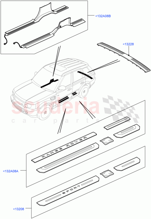 Part Diagram for Land Rover VPLSS0140HFX