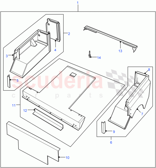 Part Diagram for Land Rover AQR710020