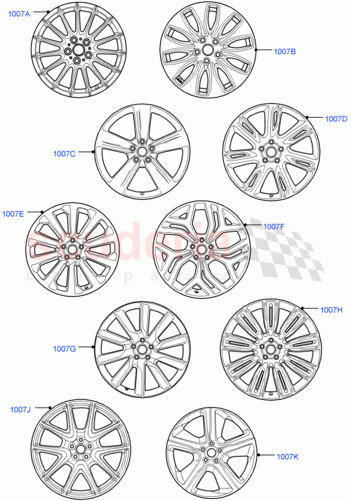 Part Diagram for Land Rover LR091538