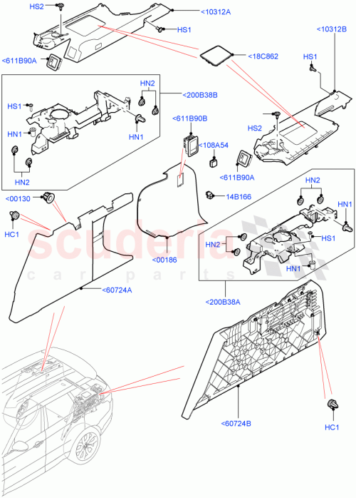 Part Diagram for Land Rover LR057021