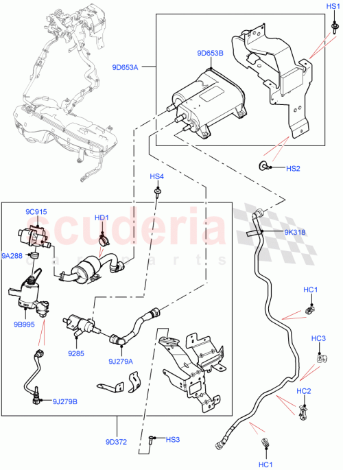 Part Diagram for Land Rover LR141093