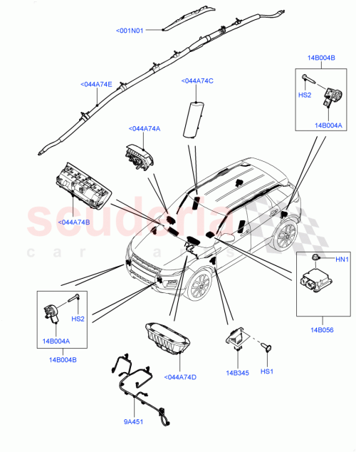 Part Diagram for Land Rover LR106345