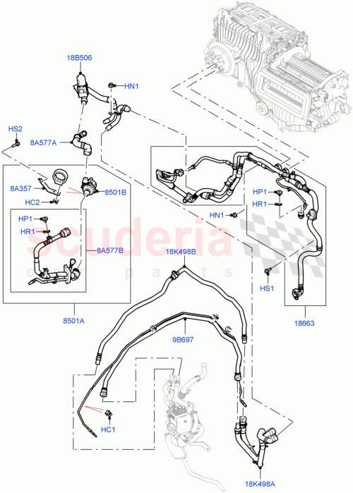 Part Diagram for Land Rover LR153505