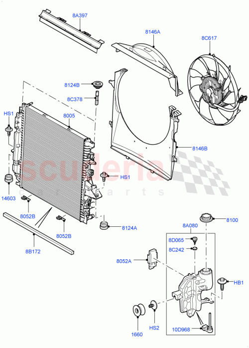 Part Diagram for Land Rover LR016624