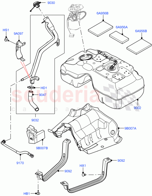 Part Diagram for Land Rover LR126574