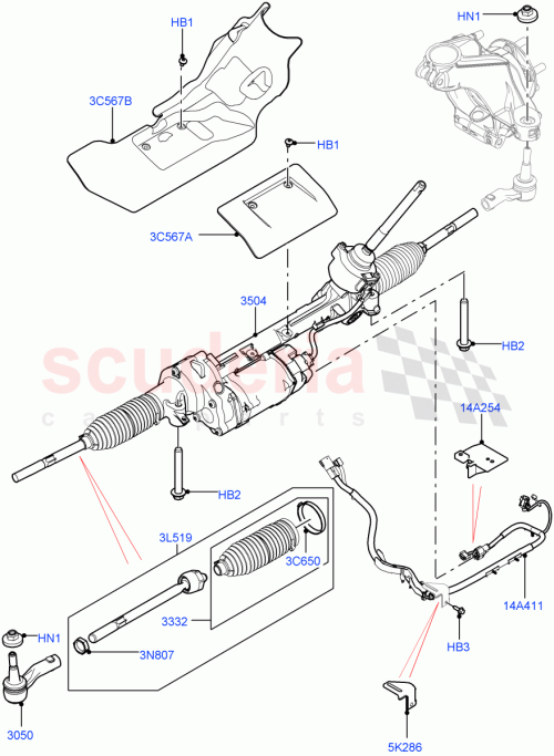 Part Diagram for Land Rover LR140516