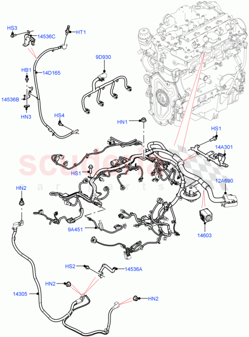 Part Diagram for Land Rover LR125828