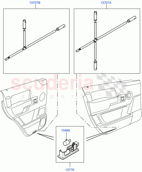 Part Diagram for Land Rover XDC500050
