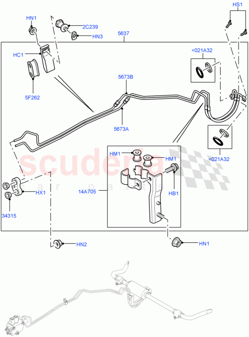 Part Diagram for Land Rover RQB500313