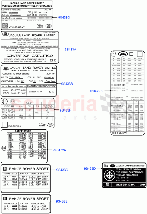 Part Diagram for Land Rover LR089474