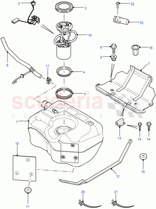 Part Diagram for Land Rover LR030041