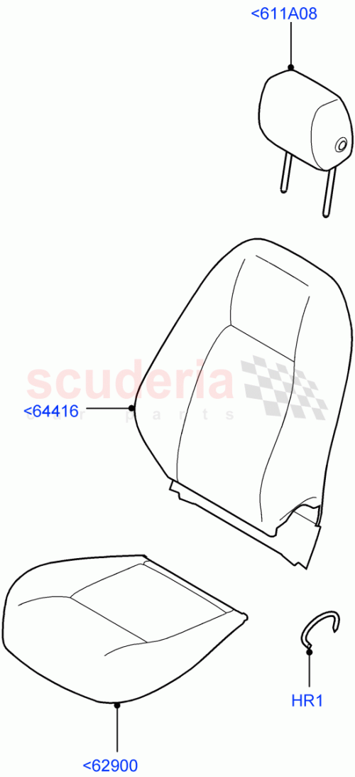 Part Diagram for Land Rover LR058617