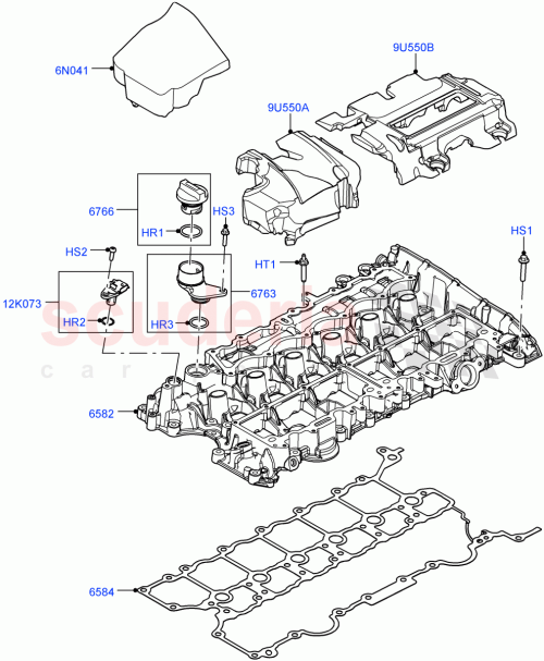 Part Diagram for Land Rover LR121760
