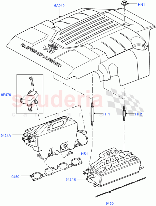 Part Diagram for Land Rover LBH500052