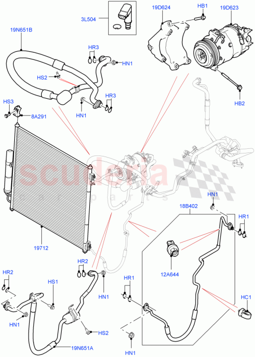 Part Diagram for Land Rover LR057456
