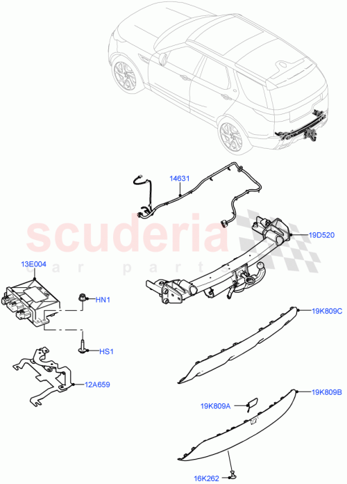 Part Diagram for Land Rover VPLRT0171