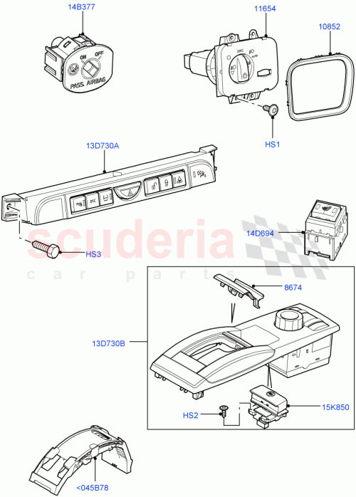 Part Diagram for Land Rover YUF500120PVJ