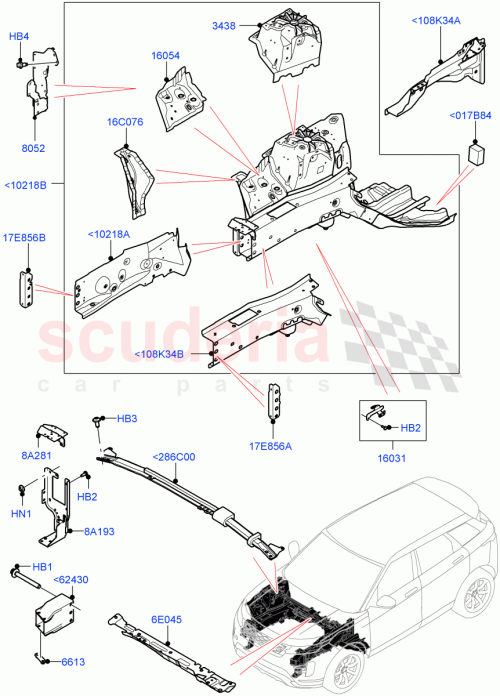 Part Diagram for Land Rover LR155911