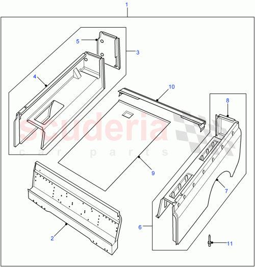 Part Diagram for Land Rover ALA710580