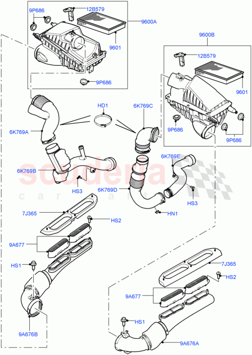 Part Diagram for Land Rover LR029074