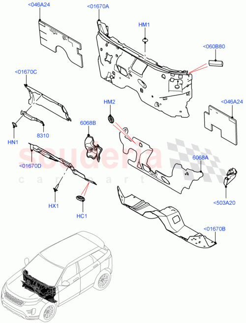 Part Diagram for Land Rover LR139521