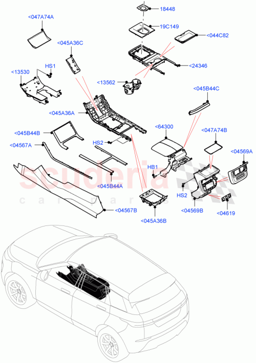 Part Diagram for Land Rover LR155304