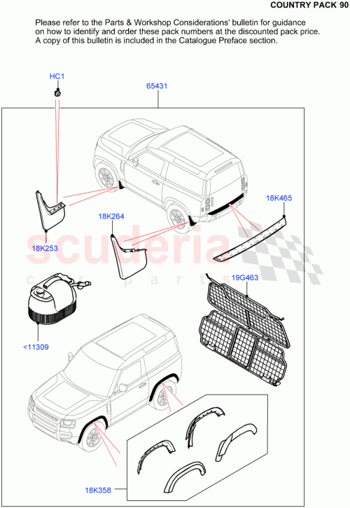 Part Diagram for Land Rover VPLE90CTY02