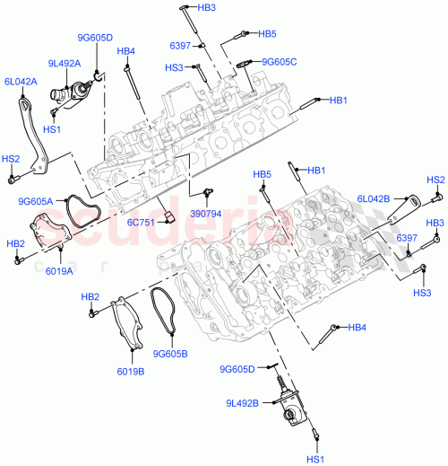 Part Diagram for Land Rover LR158992