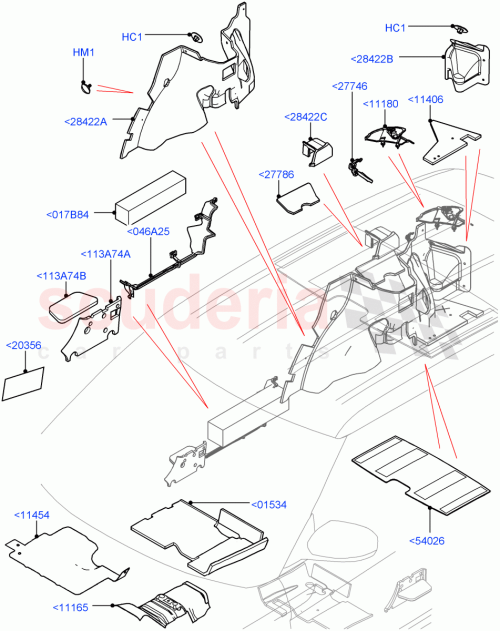 Part Diagram for Land Rover LR027620