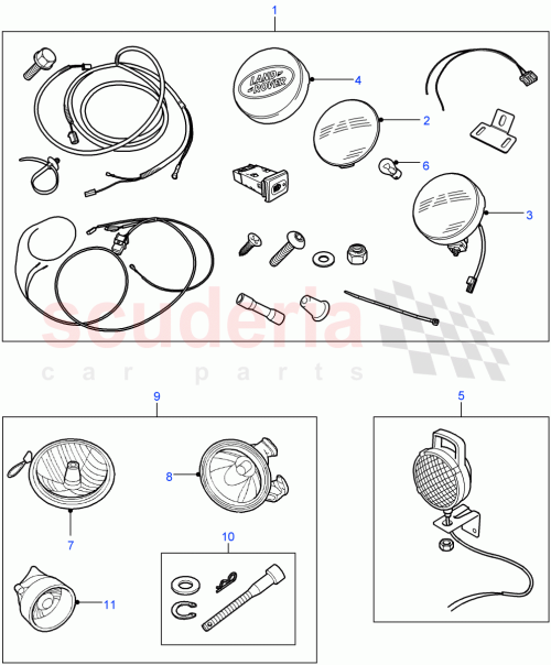 Part Diagram for Land Rover VPLDV0004
