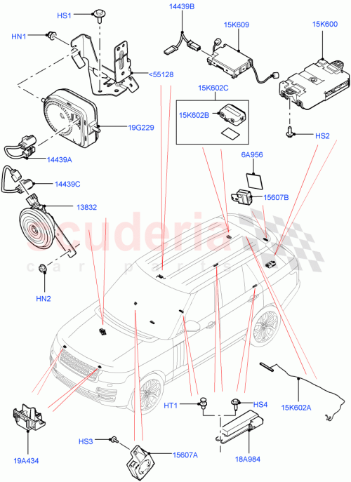Part Diagram for Land Rover LR100543